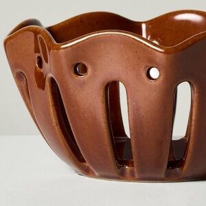 HEARTH & HAND NEW wavy edge mini berry bowl -light brown